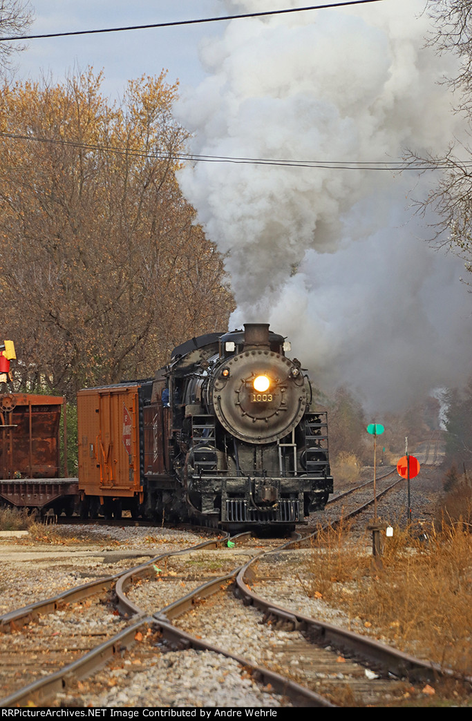 Coming off the Markesan branch onto the Oshkosh line main